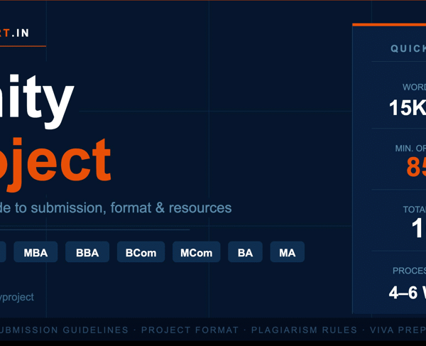 When Amity University Online introduced its current project submission framework, it set a precedent for online degree programmes in India. The Amity Project — mandatory